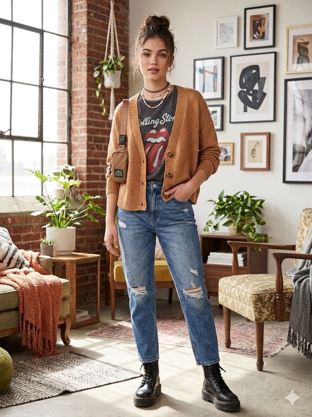 Wild Fable Light Brown Women's Cropped Cardigan Career Wear Sizes L,XL,XXL